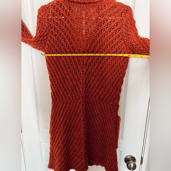 Free People Buttermilk Biscuit Cardigan in rust - Picture 6 of 9